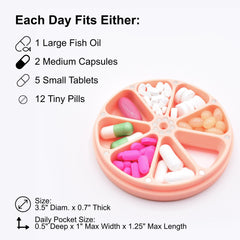 Compact Travel RX design fits purses, kits, backpacks, or pockets.