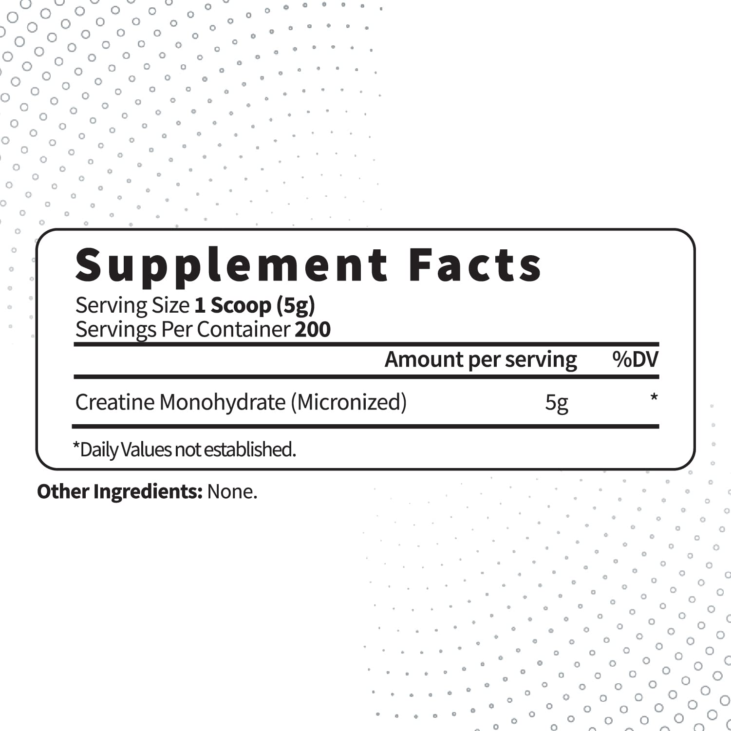 Type Zero Creatine Monohydrate micronized powder texture promotes smooth mixing