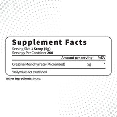 Type Zero Creatine Monohydrate micronized powder texture promotes smooth mixing