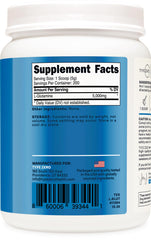 Type Zero L-Glutamine label highlights vegan, gluten-free, no fillers.
