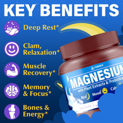 Tyssnouyn Magnesium Gummies label close-up highlighting four magnesium forms