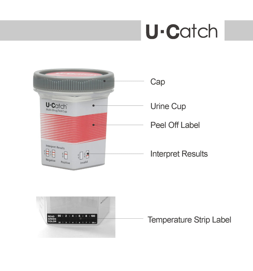 U-CATCH Plus at-home drug testing kit for self-monitoring.