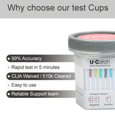 U-CATCH Plus tear-off result label for clear, fast readouts.