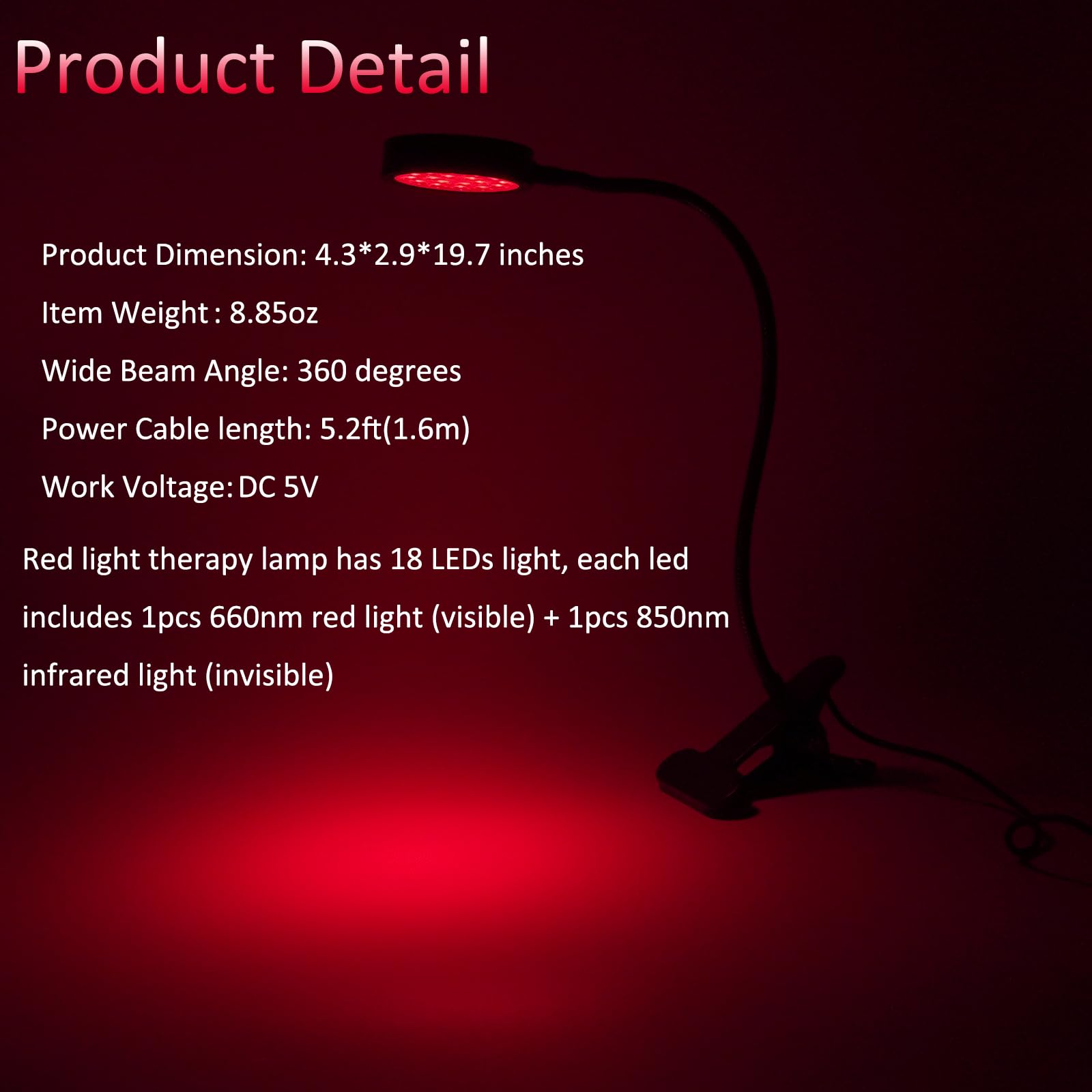 U4GLORY red light therapy panel angle adjustment for precise targeting