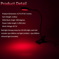 U4GLORY red light therapy panel angle adjustment for precise targeting