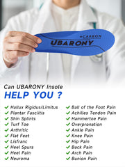 UBARONY cut-to-fit insoles adapt to different shoe sizes and widths.