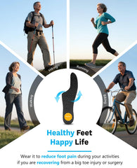 UBARONY Morton's extension carbon fiber insole packaging indicates easy setup and care