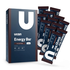 UCAN Energy Bar Chocolate Fudge pack provides convenient energy for workouts on the go.