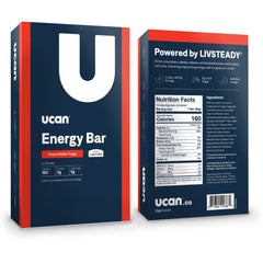 UCAN Energy Bar Peanut Butter Fudge on a desk as a snack idea.