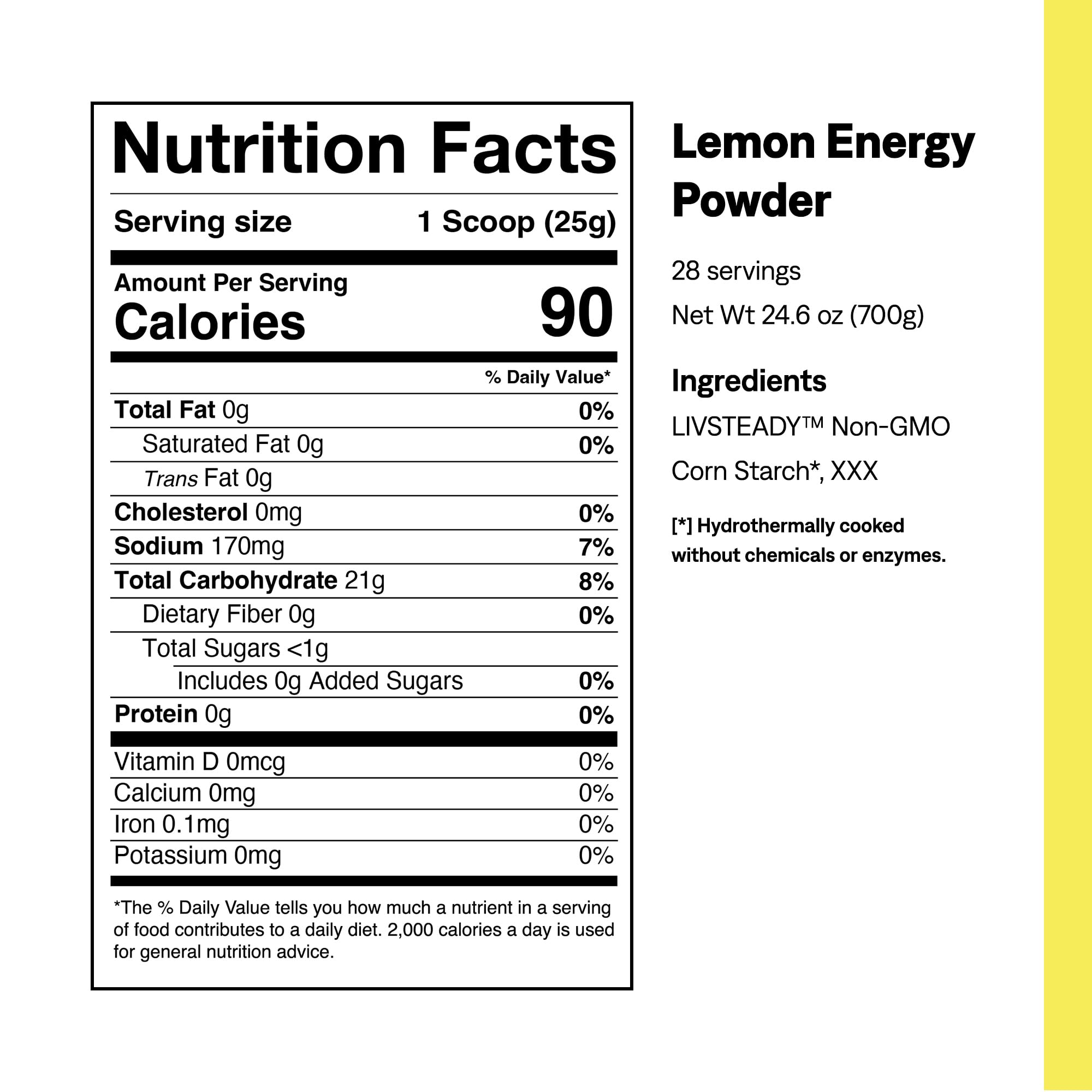 UCAN Energy Lemon scoop highlights easy pre-workout preparation for steady performance.