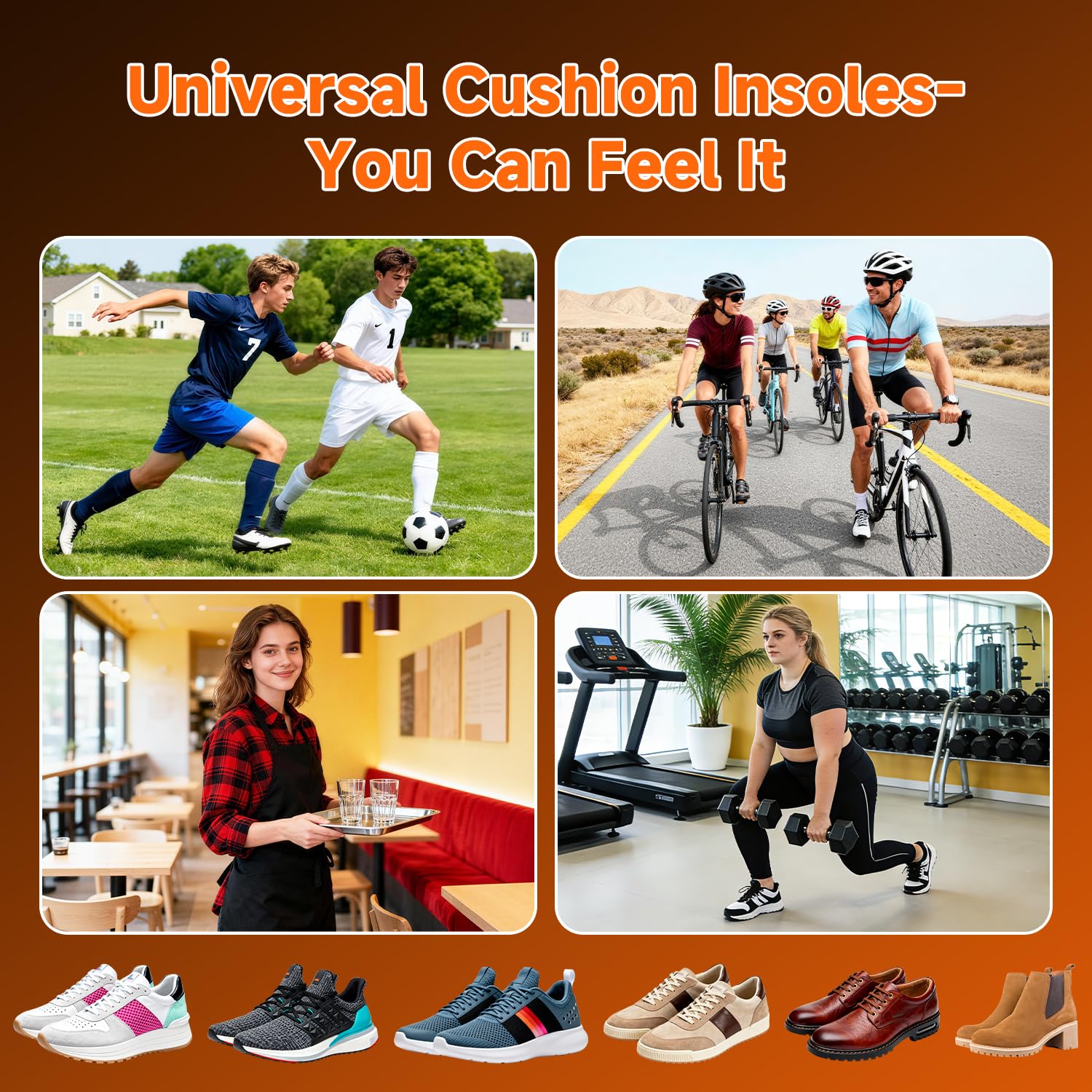 Ucanfeel all-day comfort insoles support long walks and standing