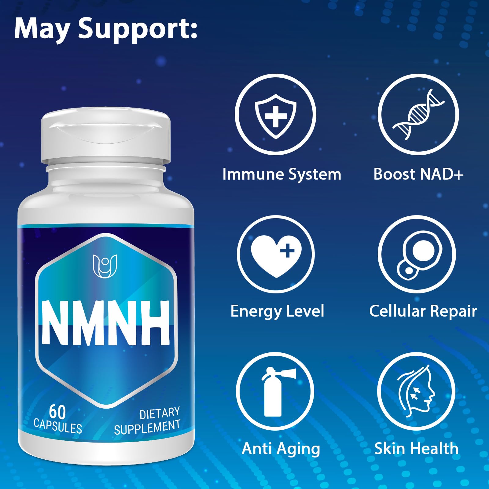 60 capsules per bottle offering a two-month supply for consistency.