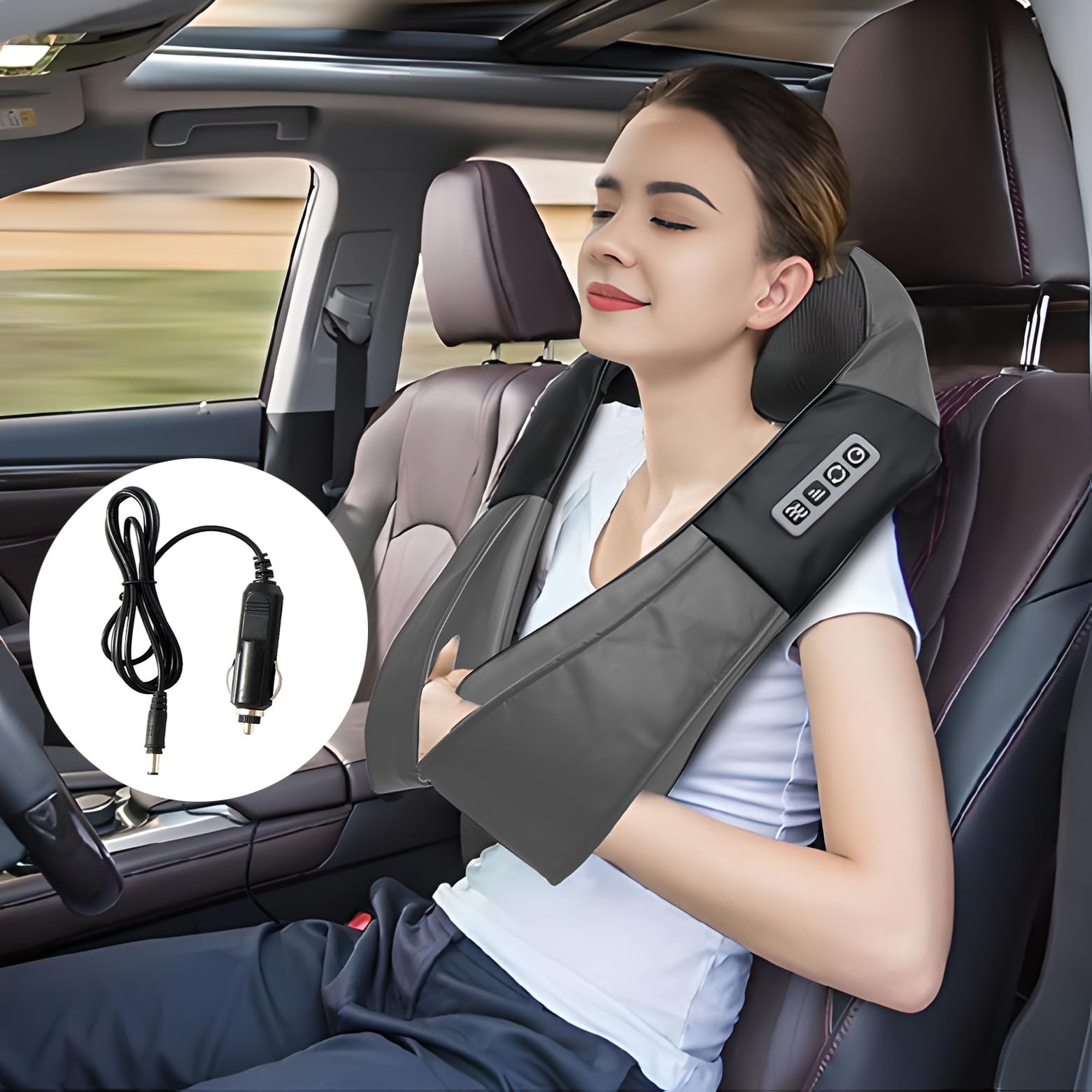 UFFAE Grey Shiatsu Massager gift-ready packaging for thoughtful gifting.
