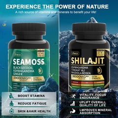 Uheco Ashwagandha and Black Seed blend capsules for stress resilience and immune balance