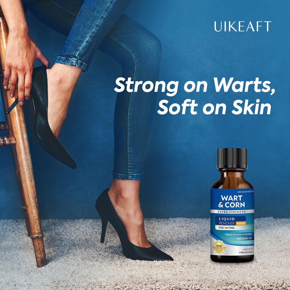 Uikeaft two-bottle packaging for easy storage and use.