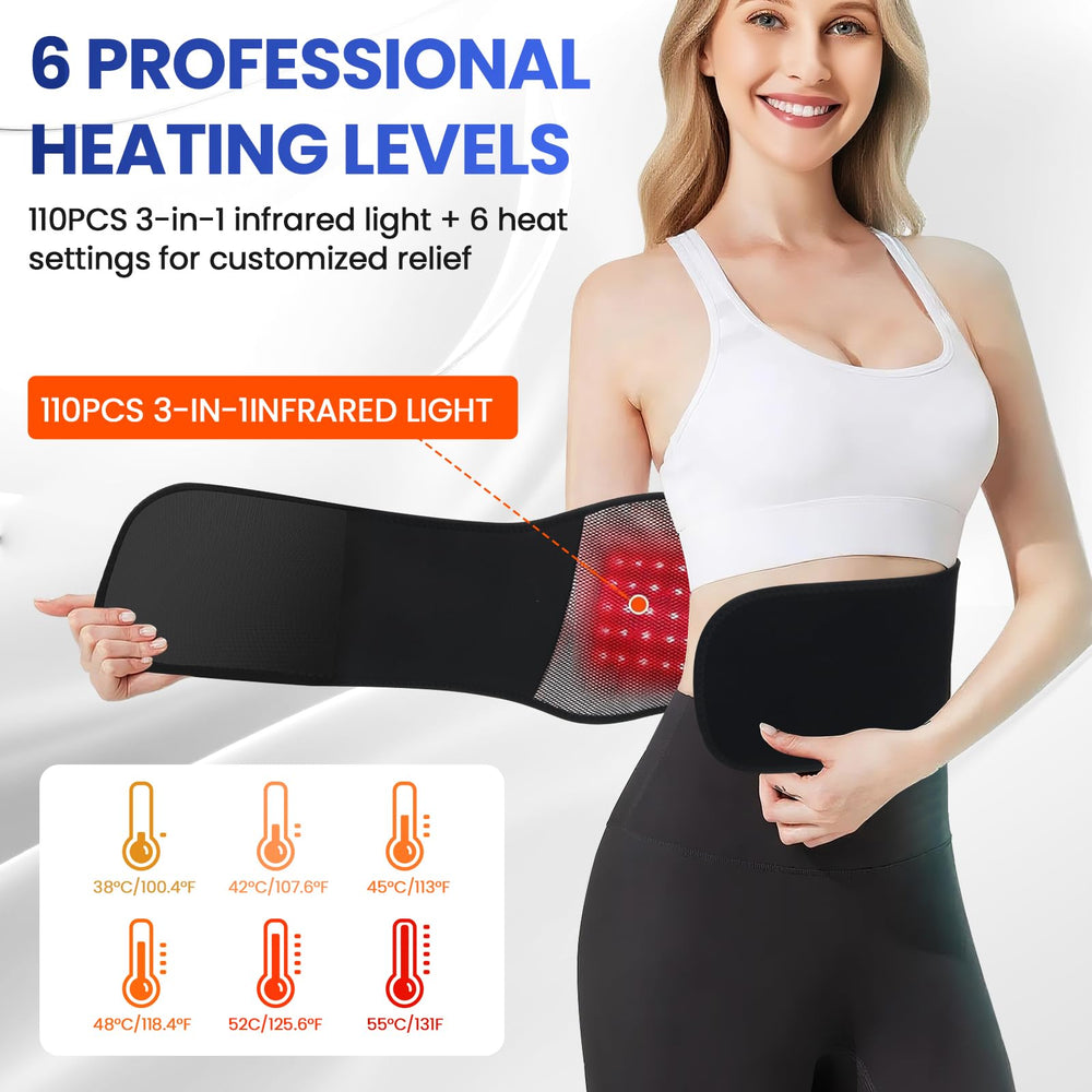 UISJL back massager with 6 vibration modes for customizable intensity and relief