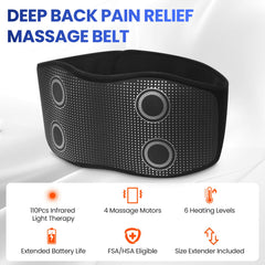 UISJL red-light therapy feature penetrates deep to soothe tired muscles during use
