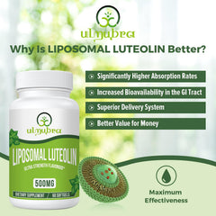 Ulmubra Liposomal Luteolin softgels for easy daily supplementation.