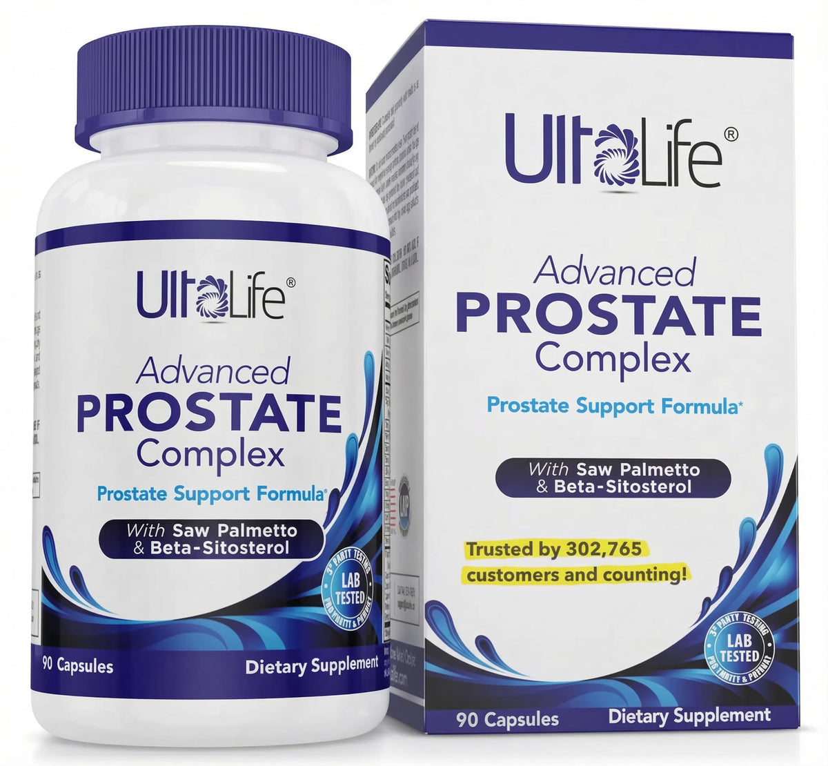 ULTALIFE advanced saw palmetto capsules promote urinary comfort and prostate support.