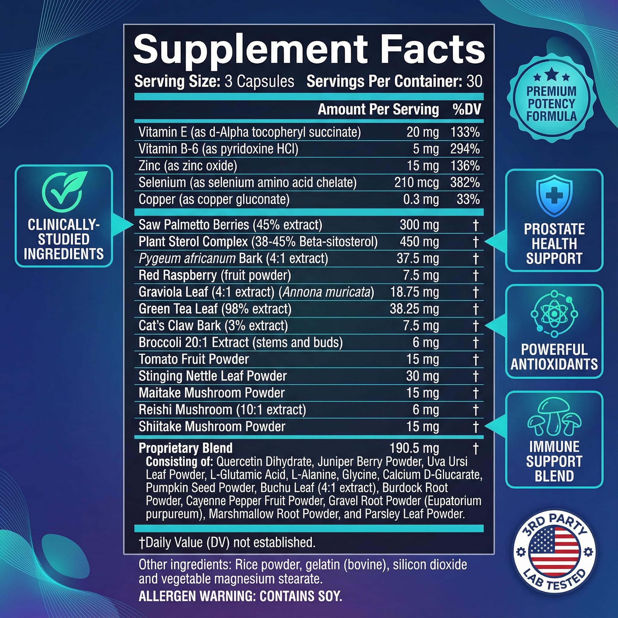 ULTALIFE beta-sitosterol prostate support enhances urinary balance.