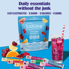 Ultima Replenisher blue raspberry stickpack for refreshing hydration