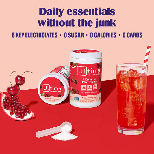 Scoop with Ultima Replenisher powder for precise hydration measurement.