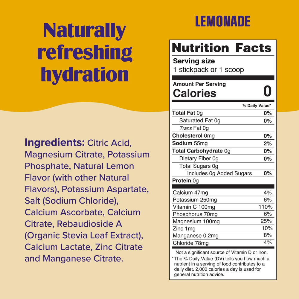 Refreshing lemonade being poured from Ultima Replenisher canister.