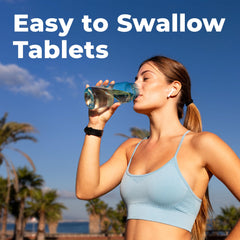 Front packaging of Ultimate EAA tablets highlighting 300 servings