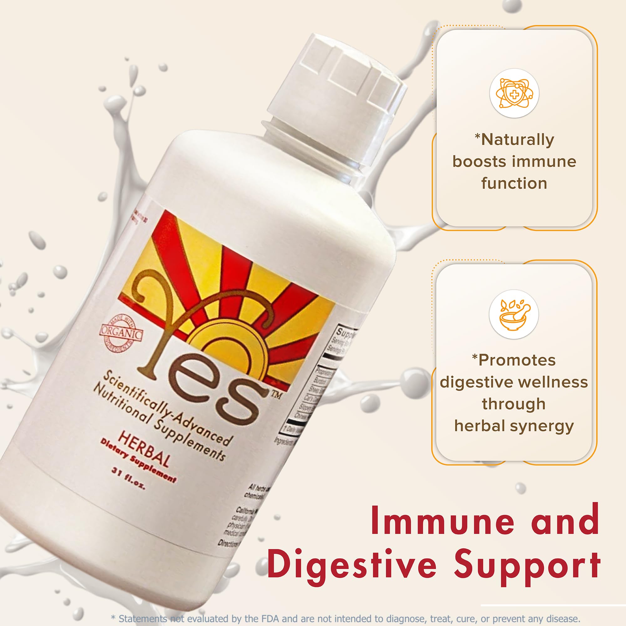 ULTIMATE EFAs Yes Herbal Immunity ingredients Chinese rhubarb conveys detox-friendly botanicals