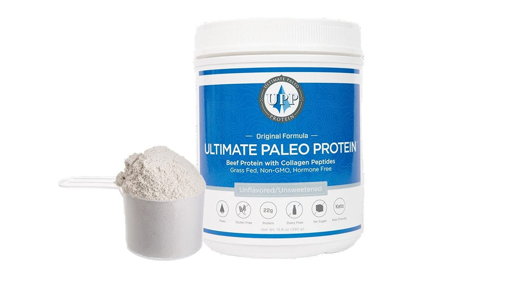 Ultimate Paleo Protein unflavored 15 servings pack for paleo meal prep and on-the-go shakes