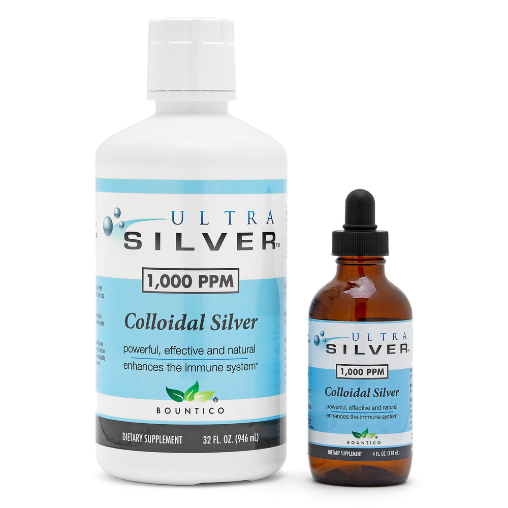Ultra Silver colloidal silver 32 oz bottle for versatile daily use.