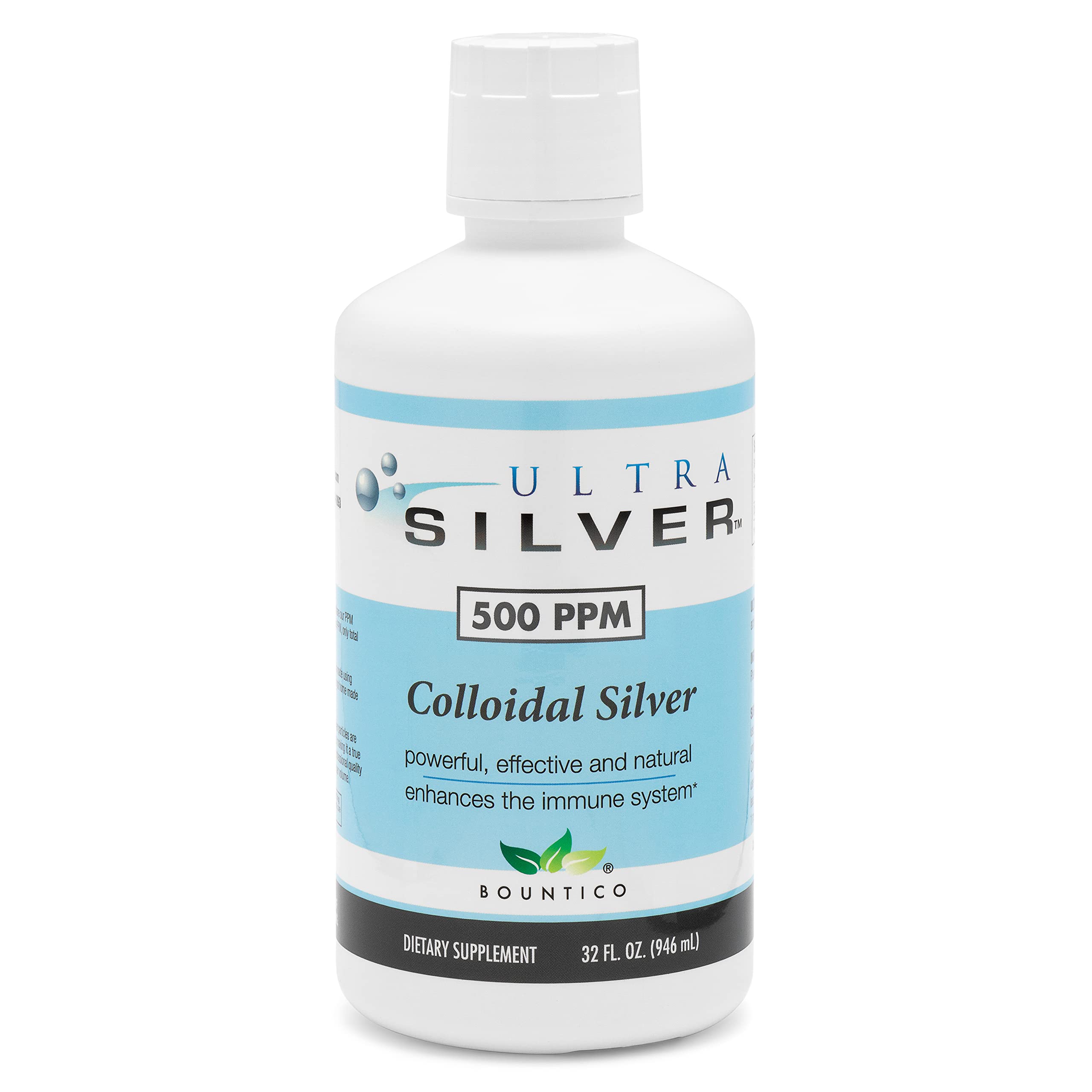 Ultra Silver Colloidal Silver dropper-bottle for precise dosing and mess-free application