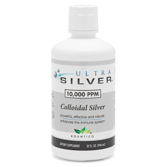 Ultra Silver dropper bottle included for precise, convenient dispensing