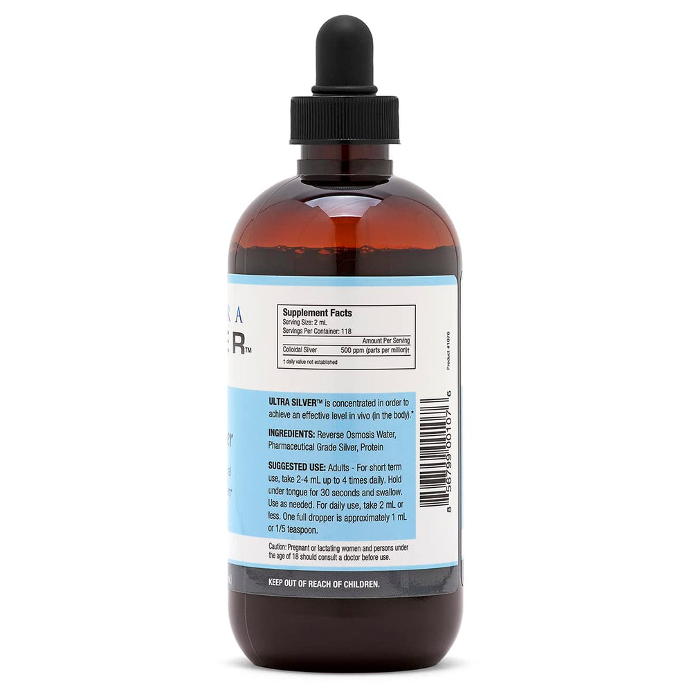 Ultra Silver ppm test results chart confirms independently verified concentration.