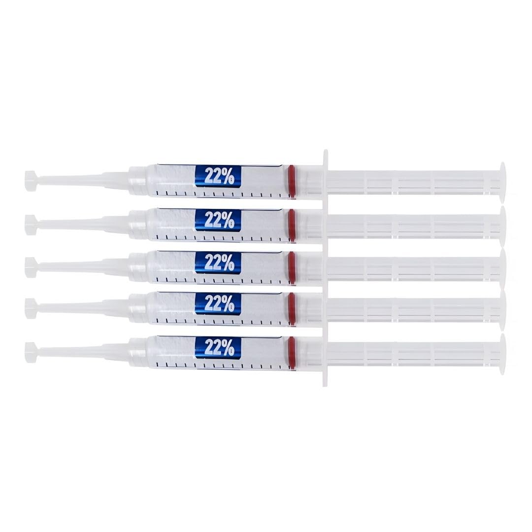 Ultra White 22% gel tube application for easy at-home whitening.