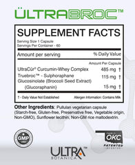UltraCur Detox capsules close-up to emphasize vegan capsules.