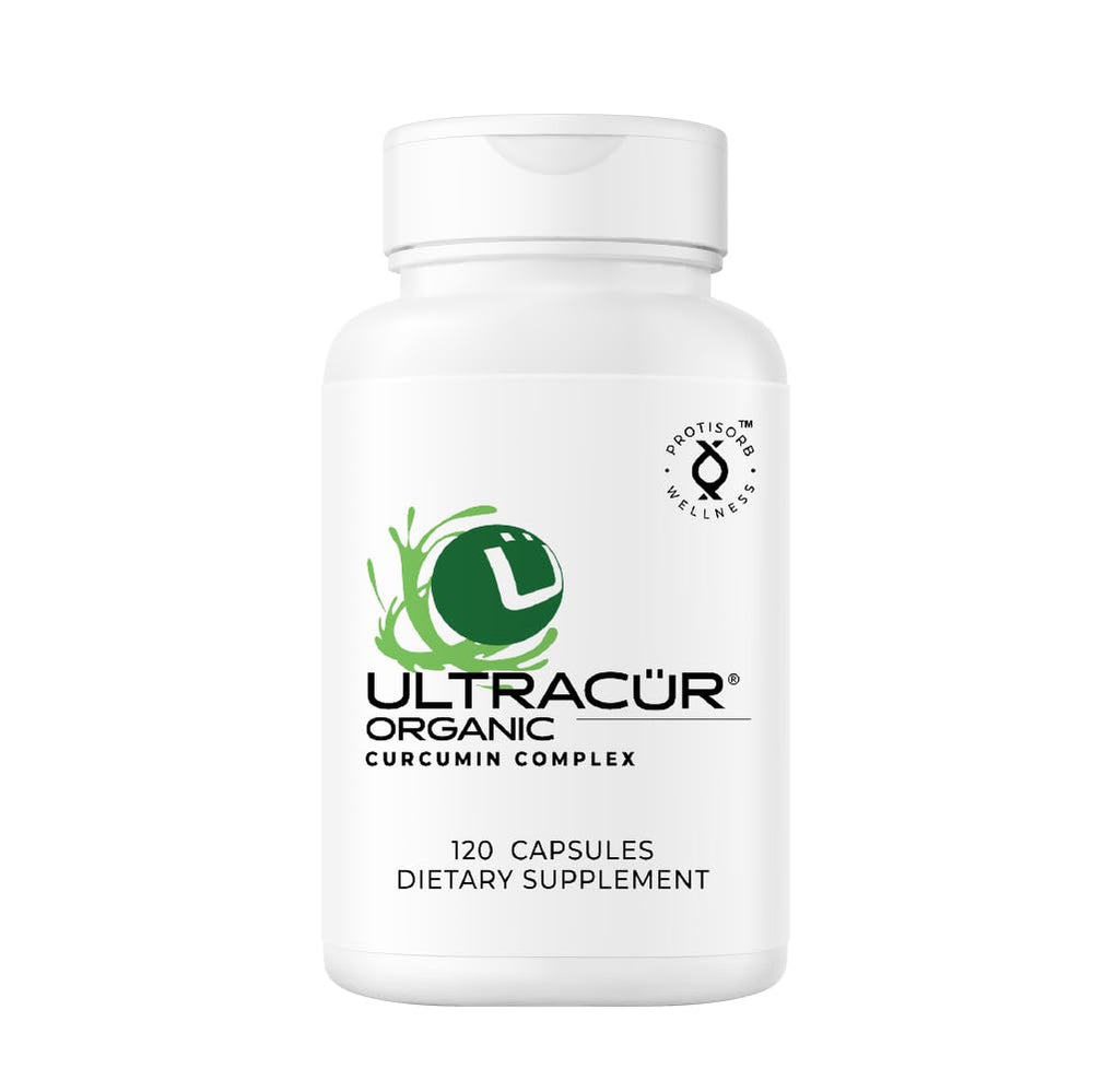 UltraCur Organic Turmeric Capsules bottle front for daily wellness
