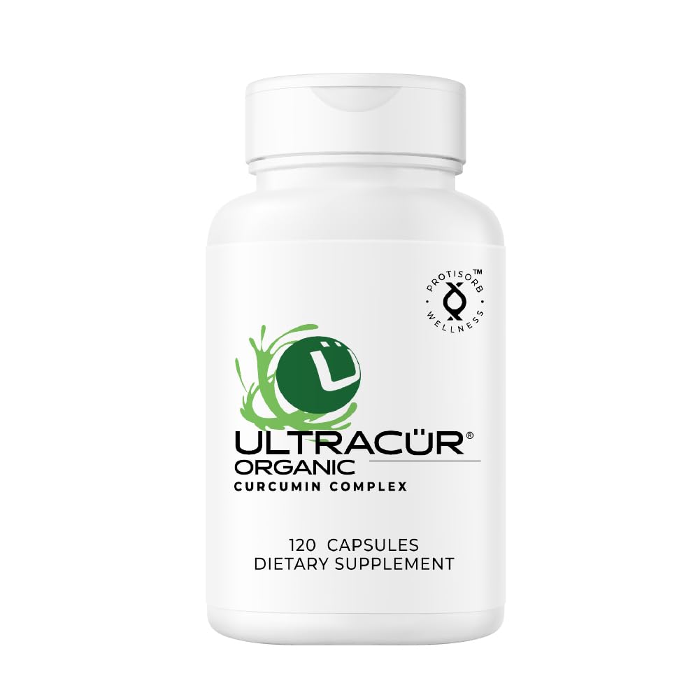UltraCur Organic Turmeric Capsules bottle front for daily wellness
