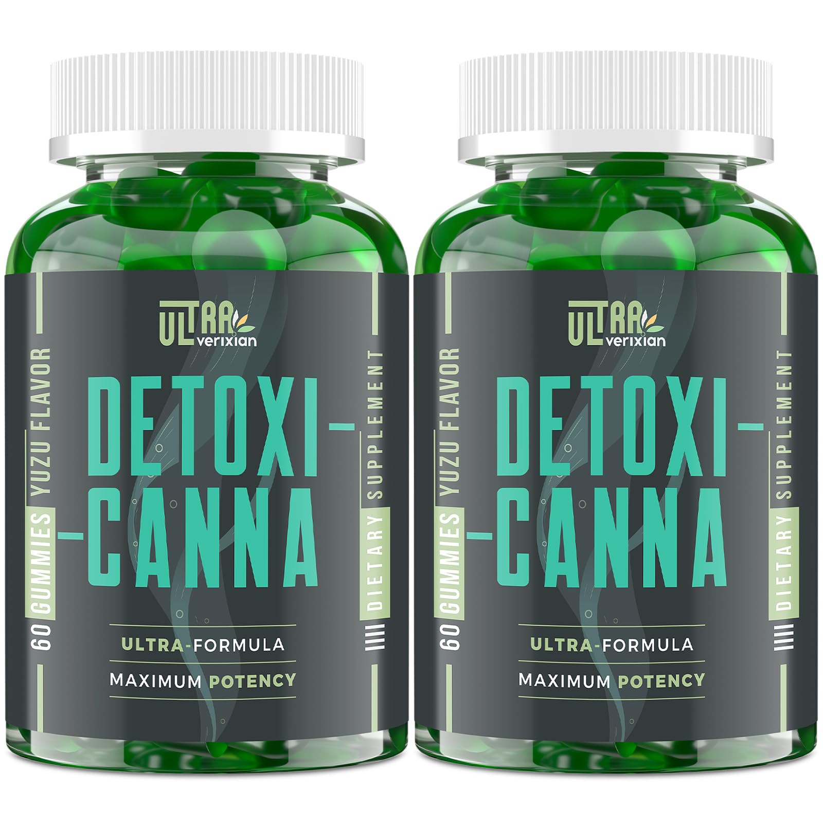 Ultraverixian Detox Cleanse Gummies bottle front supports daily wellness