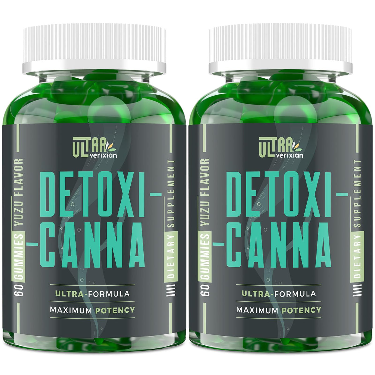 Ultraverixian Detox Cleanse Gummies bottle front supports daily wellness