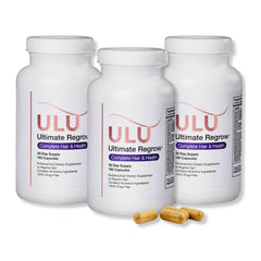 ULULIFE Ultimate Regrow bottle front for hair, skin, and nails support