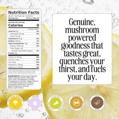 üm Lemonade bottle close-up showcasing vibrant, refreshing drink and ingredients.