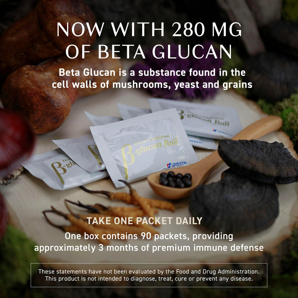 Usage scene of Umeken Beta Glucan with water for daily consumption