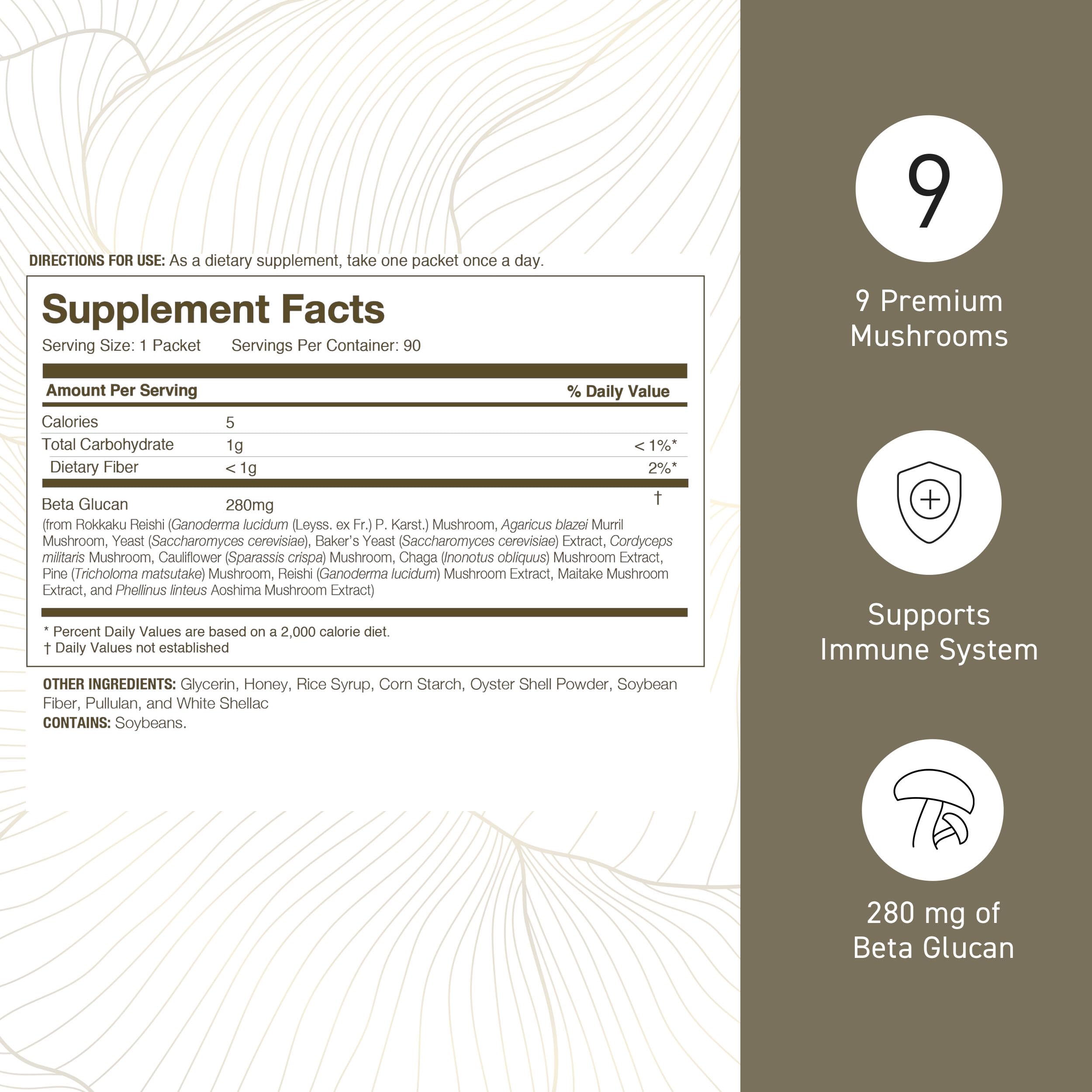 Umeken Beta Glucan image emphasizing no odor or taste for neutral intake