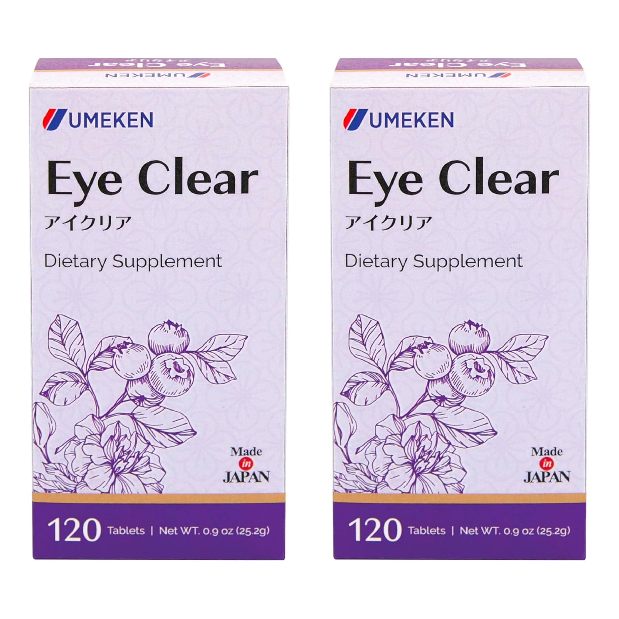 Umeken Eye Clear bottle front for family-friendly eye support.