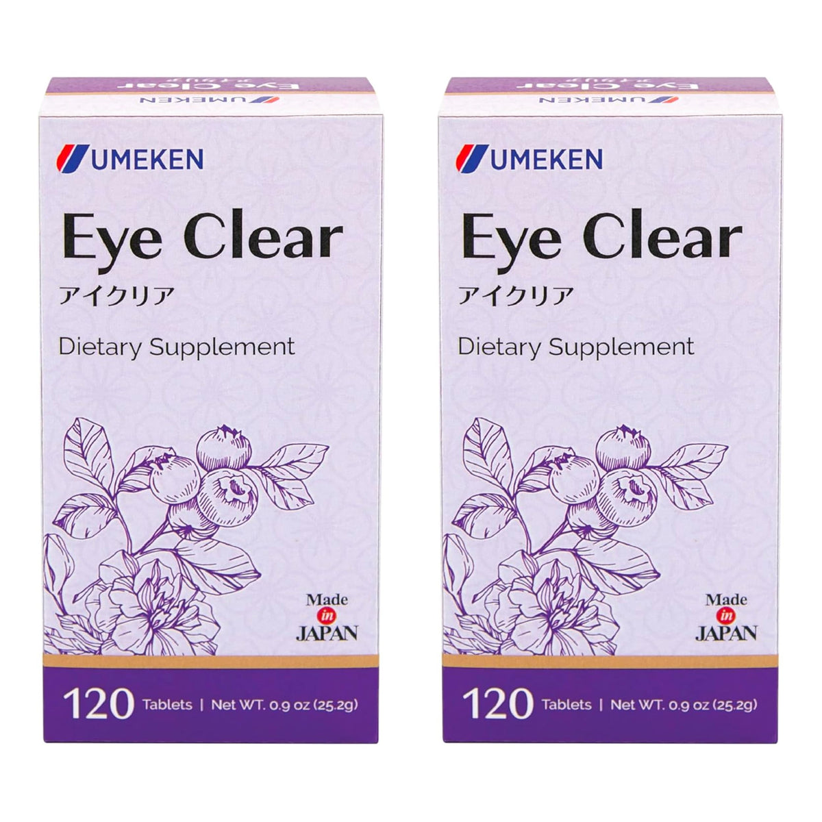 Umeken Eye Clear bottle front for family-friendly eye support.