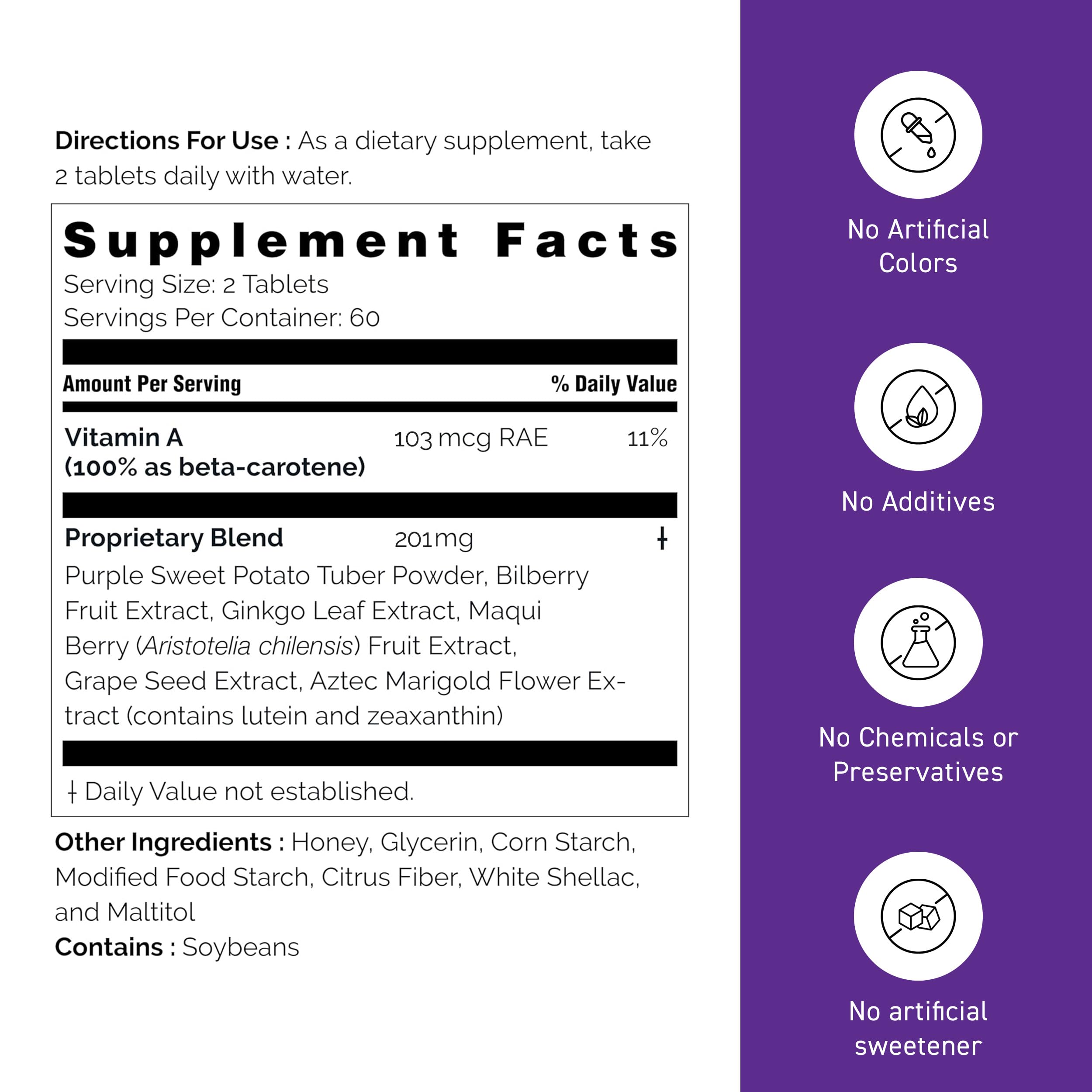 Umeken Eye Clear lutein-marigold scene communicates vision nutrition benefits.