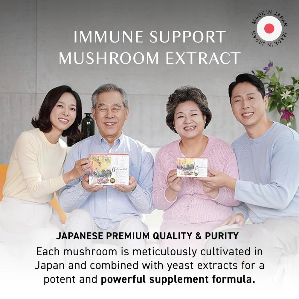 Nine-mushroom extract collection from Umeken highlighting Reishi to support daily routines