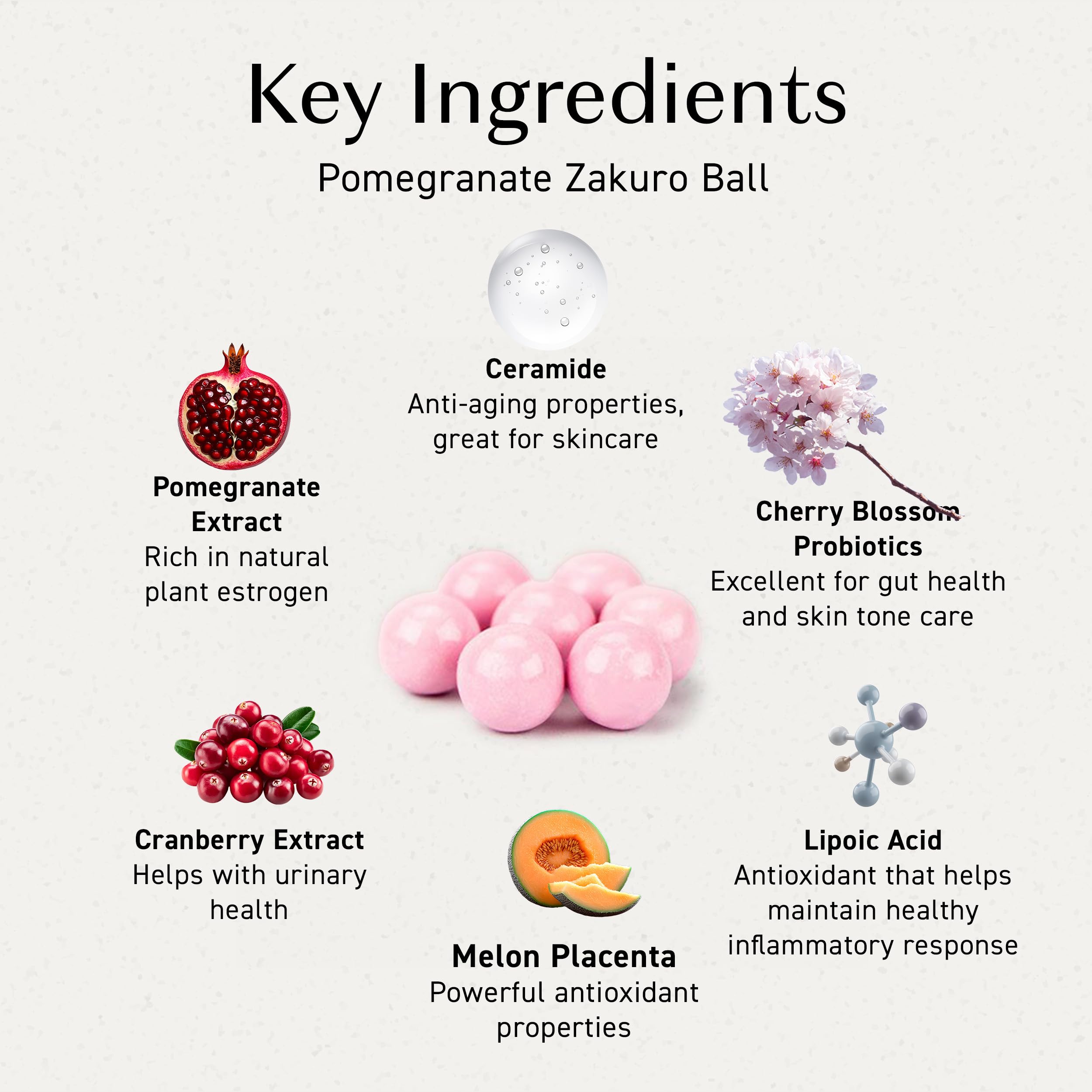 Umeken Pomegranate Balls serving idea for daily use.