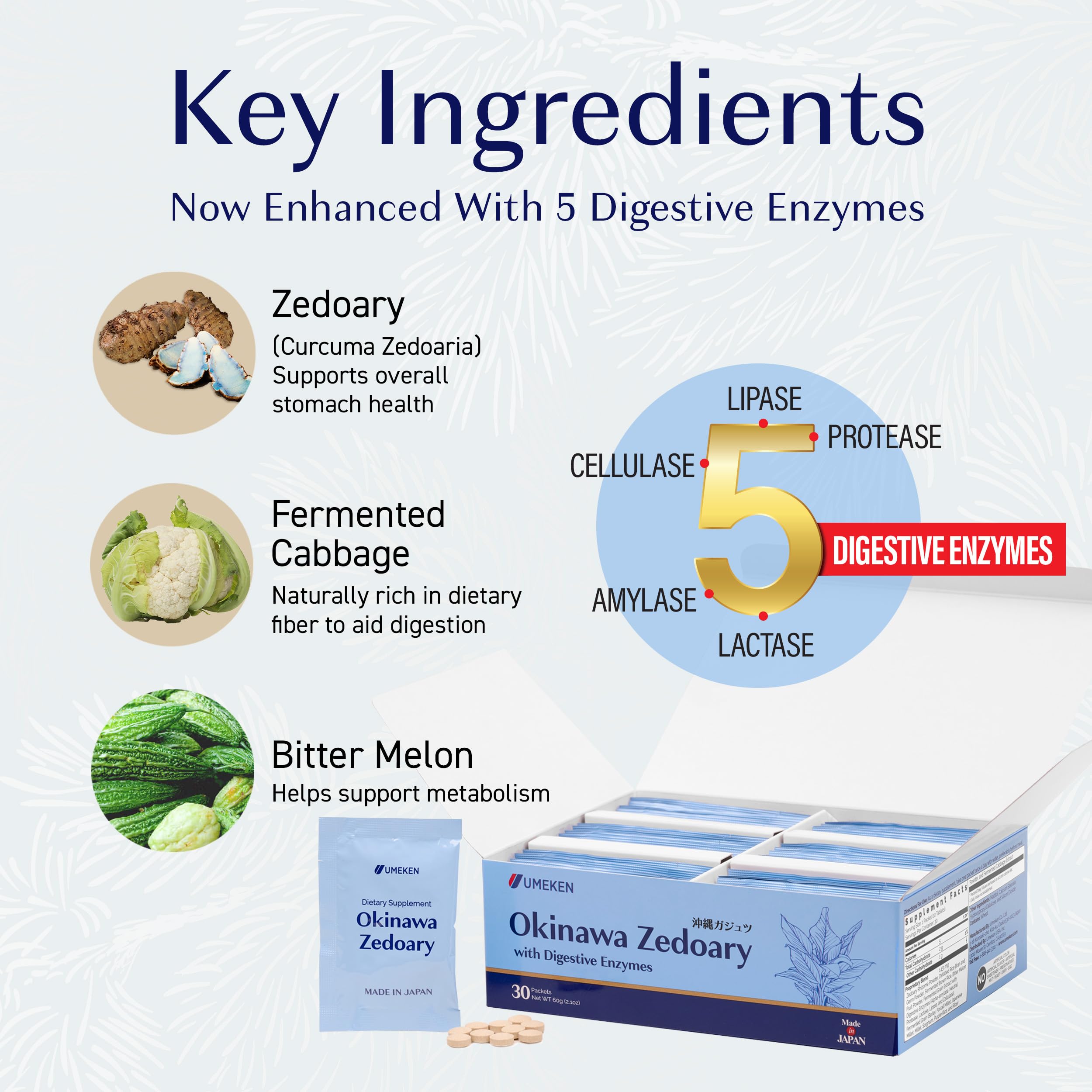Umeken quick-dissolving tablets in individual packets for on the go